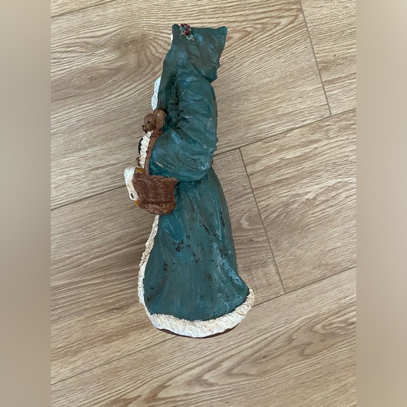 Vintage Santa Figure In Green Robe - Picture 2 of 6